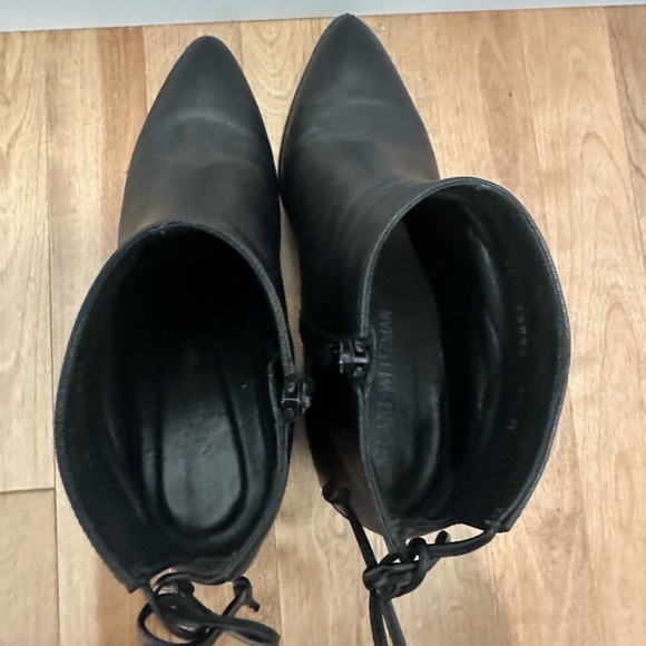Stuart Weitzman Leather Heel Bootie 38.5 - Picture 6 of 7